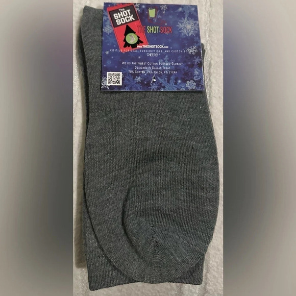 Shot Socks - choose white or gray. 100% cotton with secret compartments - Picture 3 of 10